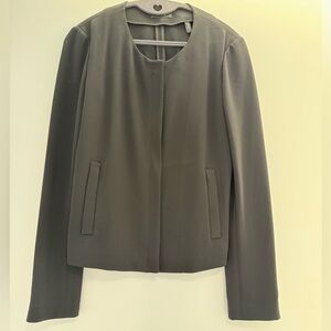 Theory - Black Admiral Crepe Zip Suiting Jacket